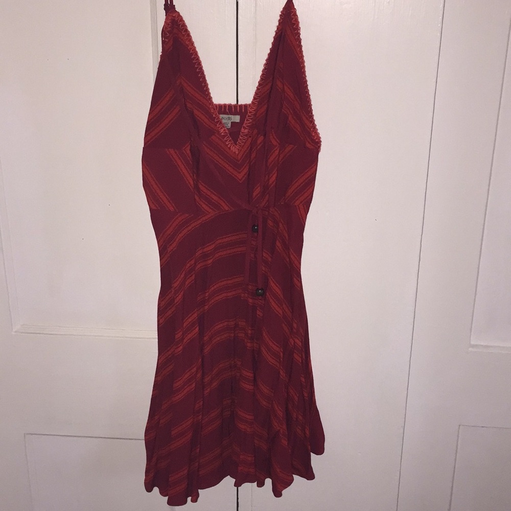 Red summer dress